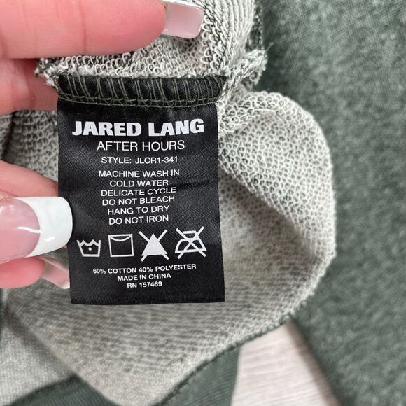 Jared Lang After Hours Camo Elbow Sweater Men's Size Medium Heathered Green NEW - Picture 7 of 9
